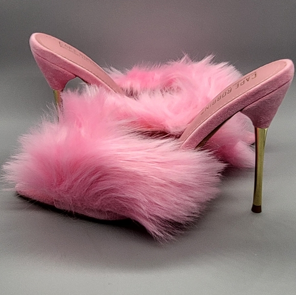 Cape Robbin Fuji Pink Fur High Heels - Picture 12 of 12